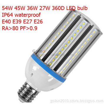 E40 LED Corn Bulb, 36W IP64 3800lm 100-300VAC E40 LED Street Bulb